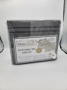 Juego de sábanas reversibles de microfibra Mejo Room 1800 TC TWIN XL, color gris. Nuevo con etiquetas. - Imagen 1 de 3