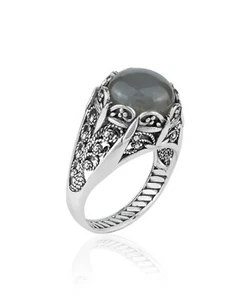 Sterling Silver Filigree Art Citrine Gemstone Women Cocktail Ring - Picture 1 of 67