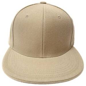 Original Plain Fitted Caps Flat Bill Hats [[ Hatco ]] Solid Colors ( New Item )