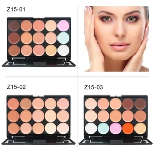 15 Colours Cream Concealer Corrector Foundation Face Contour Highlighter Palette - Picture 1 of 8