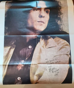 Marc Bolan = Jackie Poster = 1972 = 20 x  30 in = folded, minor wear - Bild 1 von 1