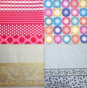 4 x Single Different Napkins Decoupage Crafting Graphic Pattern Mix 116 - Picture 1 of 1