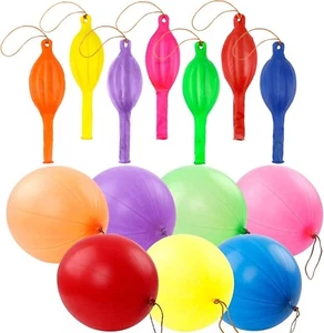 36 Pack Punch Balloons Heavy Duty Party Favors with Rubber Band Handles - Picture 1 of 7