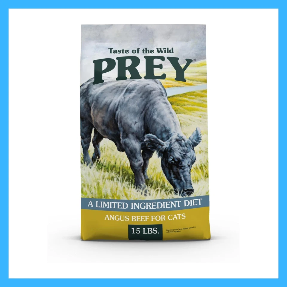 Taste of the Wild PREY Angus Beef Ingrediente Limitado Receta Comida Seca para Gatos! - 15 lb Foto 1 de 4