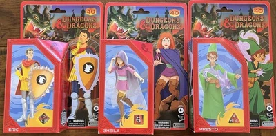 Hasbro Dungeons Dragons Wave 2 Cartoon Set Sheila Presto Eric New Sealed - Image 1 of 4