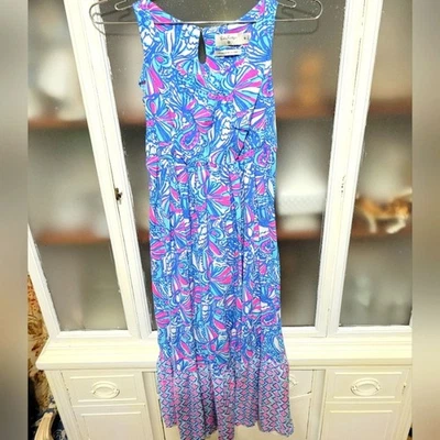 Vestido Largo Lilly Pulitzer Colección 20 Aniversario Niños Mediano Niñas Foto 1 de 4