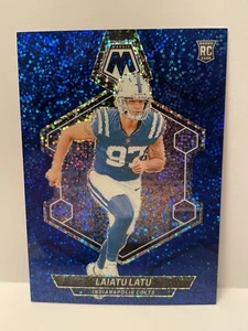 2024 Panini Mosaic - Blue Sparkle 76/96 SSP Indianapolis Colts Laiatu Latu - Picture 1 of 2