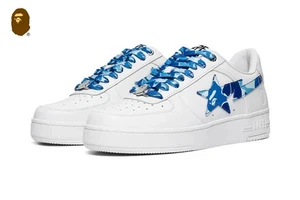 A Bathing Ape ABC CAMO BAPE STA 1K70-191-335 Blue Men's Size US7-13 New - Picture 1 of 5