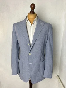 BOGGI MILANO Micro-Check Lightweight Half-Lined Cotton Blend Sport Coat 42US52IT - Picture 1 of 10