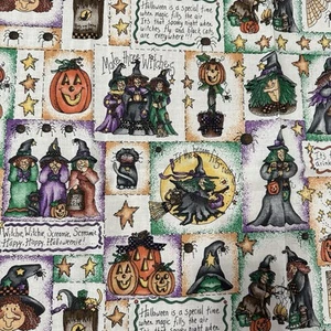 Halloween Stoff essen trinken & gruselig sein Marcus Bros dianna marcum 45” x 50” T1 - Bild 1 von 9