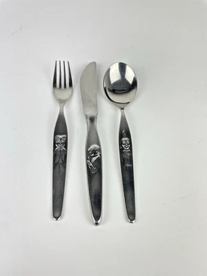 WMF Kinderbesteck Max und Moritz Set 3-teilig Besteck Cromargan Messer Gabel - Bild 1 von 4