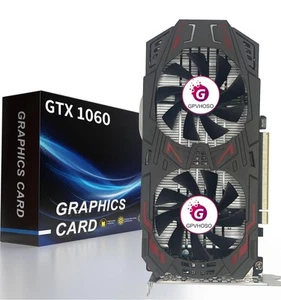 GTX 1060 6GB 192bit GDDR5 Gaming Graphics Card 4K HDR VR Ready Dual Cooling Fans - Picture 1 of 7