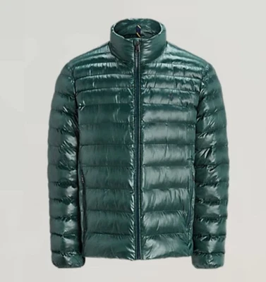 Polo Ralph Lauren 男式 M The Colden 可打包光泽夹克绿色光泽 $268 — 第 1/4 张图片