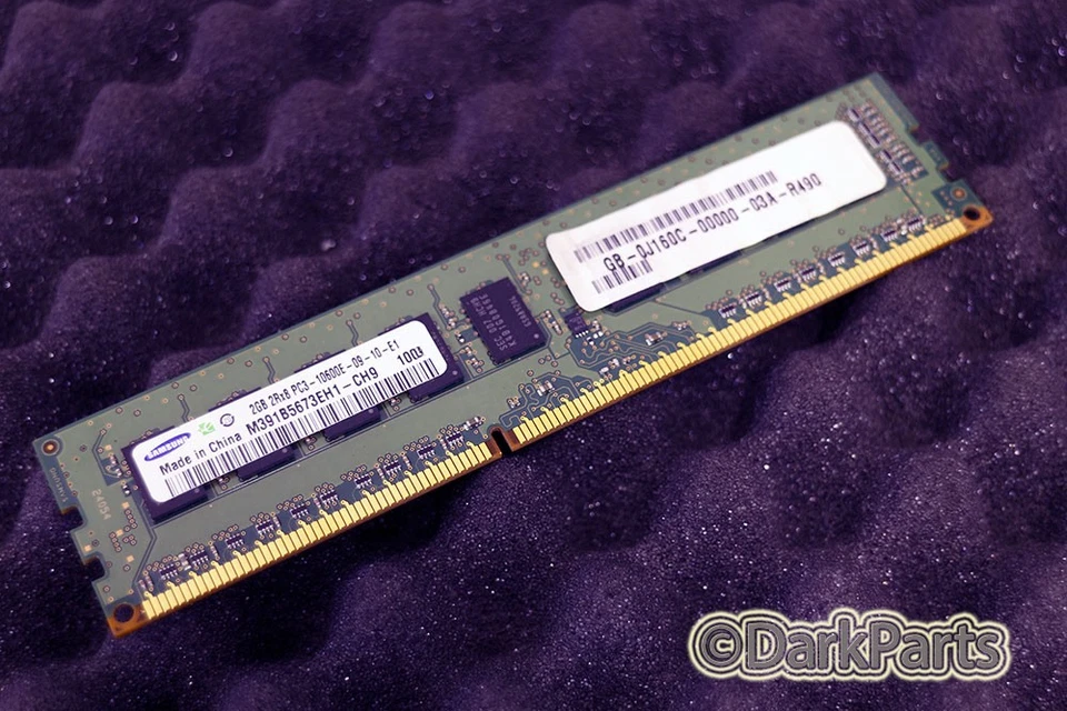 Samsung M391B5673EH1-CH9 PC3-10600E-09-10-E1 2GB Server Memory RAM - Image 1 of 1