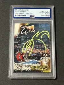 JEFF HARDY 2001 FLEER WWF WRESTLEMANIA SIGNED AUTOGRAPHED CARD PSA/DNA CERTIFIED - Picture 1 of 2