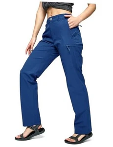 Women's Quick Dry Cargo Pants Lightweight Tactical Hiking Pants with 6 - Picture 1 of 6