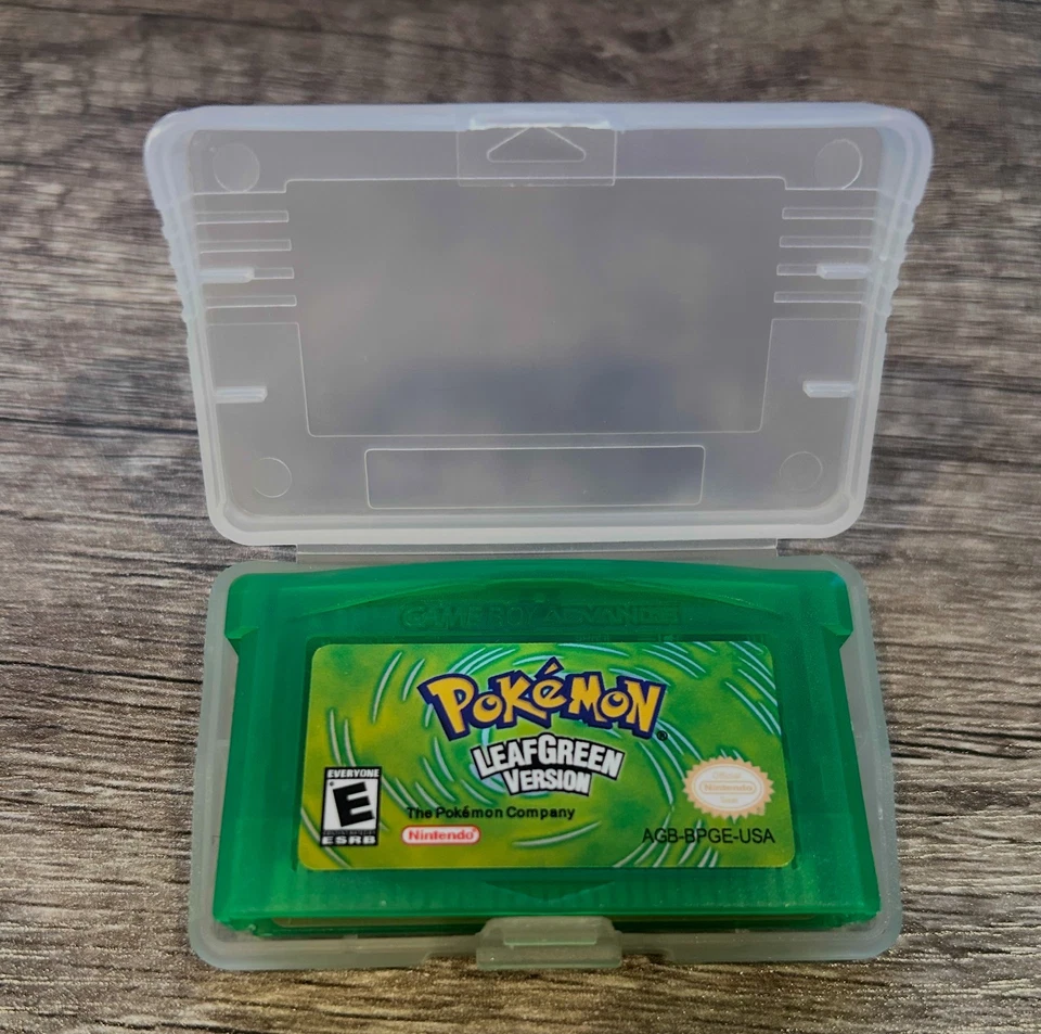GBA Pokemon LeafGreen (Game Boy Advance, 2004) Cartridge Game Tested USA - Image 1 of 1