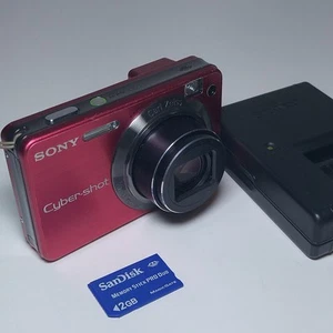 Sony Cyber-shot DSC-W150 8.1MP Digital Camera -dark Pink Works Super Steadyshot - Foto 1 di 13