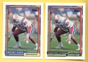 Tarjeta de novato 1992 Topps DWAYNE SABB New Orleans Saints + tarjeta insertada dorada - Imagen 1 de 1