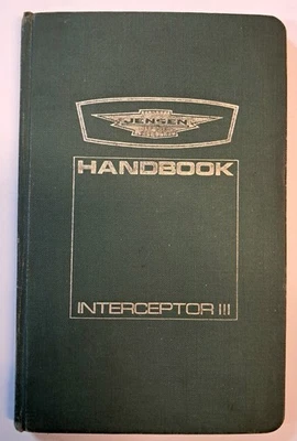Jensen Interceptor 3 Original Factory Handbook, 1972 - Image 1 of 4