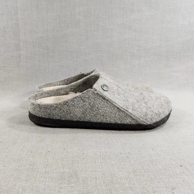 Sandalias zuecos Birkenstock Zermatt remaches gris oveja punta cerrada para mujer talla 7 Foto 1 de 4