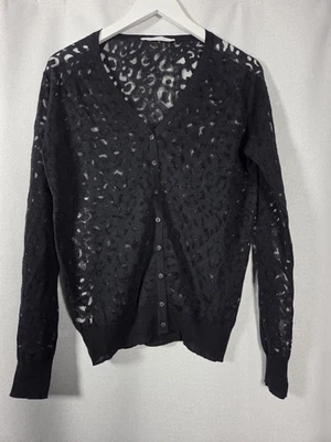 Cárdigan Anne Fontaine Burnout de encaje con botones talla EU 40 US 6/8 $495 Foto 1 de 4