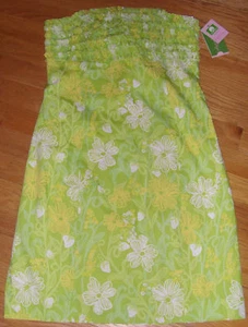 Nuevo con etiquetas Vestido Lilly Pulitzer Franco Sin Tirantes Talla 6 ¡¡¡Venta al por menor $198 70% DE DESCUENTO!!!! - Imagen 1 de 8