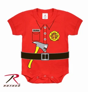 Baby ROTHCO INFANT ONE PIECE - RED - FIREMAN UNIFORM 67097 6 sizes avail. - Picture 1 of 1