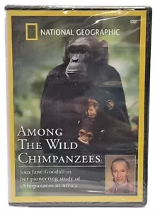 NEW National Geographic Among the Wild Chimpanzees Jane Goodall DVD - Imagen 1 de 7
