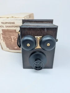 Wall Mount Pencil Sharpener Vintage Telephone School Pencil Sharpener Collectors - Picture 1 of 16
