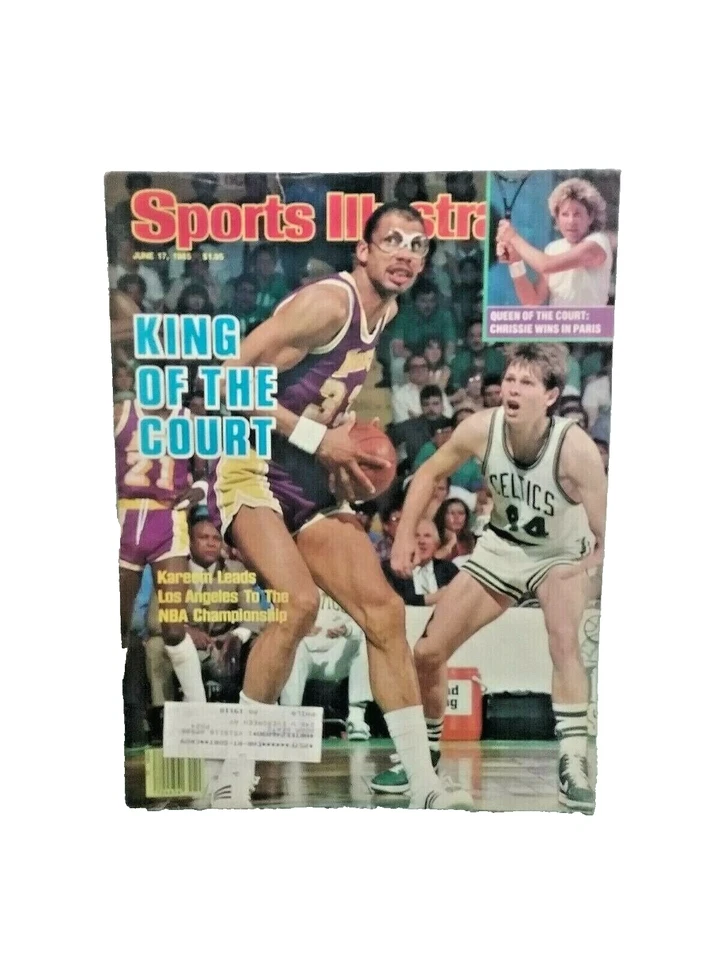 Sports Illustrated June 17 1985 Kareem Abdul Jabbar Los Angeles Lakers Ainge - Image 1 of 1
