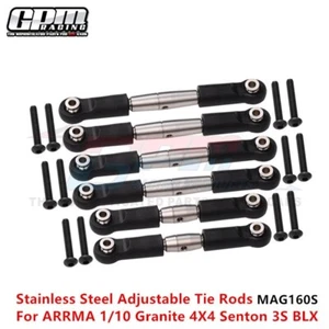 Verstellbare Edelstahl-Spurstangen für ARRMA 1/10 Granit 4X4 Senton 3S BLX GPM - Bild 1 von 3