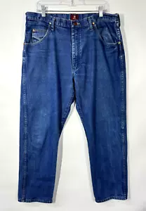 Wrangler Herren 3K Jeans tatsächliche Größe 36Wx29L blau Denim Relaxed Fit - Bild 1 von 9