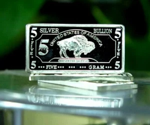 5 Gram Pure Fine Silver Bar Bullion Maple Scorpion .999 Investment Ingot 5g - Picture 1 of 2
