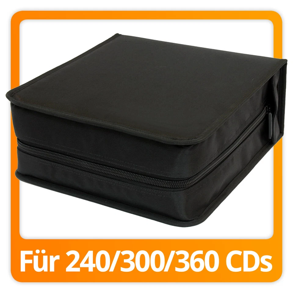 Mappe Nylon Aufbewahrungmappe Wallet Tasche Koffer Hüllen für CDs DVDs Bluerays - Bild 1 von 4