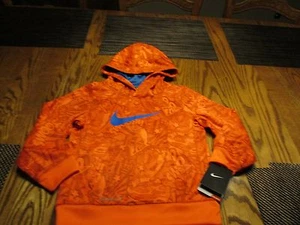 NIKE THERMA-FIT HOODED PULL OVER SWEATSHIRT H. CRIMSON SIZE 4, NWT $48 - Picture 1 of 7