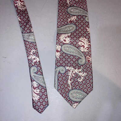 Bill Blass Silk Tie Mens Multicolor Paisley - Image 1 of 3