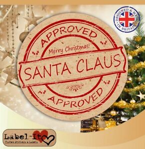 48-40 mm Personalised stickers for Christmas presents From Santa labels CH17