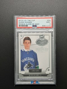 2019-20 Upper Deck The Cup - QUINN HUGHES - Rookie Class of 2020 - PSA 9 Mint
