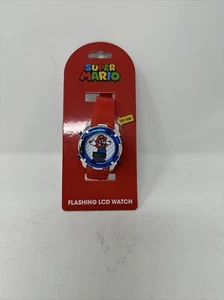 Super Mario Bros Kids Digital Watch NINTENDO Flashing LCD Ages 6+ NEW - Picture 1 of 1
