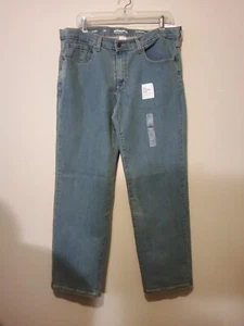 Sonoma The Everyday Jean Med Wash Denim Straight Leg Blue Jeans 16Husky 36x29.5" - Picture 1 of 8