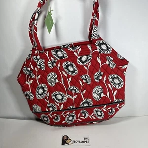 Vera Bradley Deco Daisy Angle Tote gesteppte Blumen Handtasche *neu mit Etikett* - Bild 1 von 12