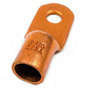 4/0 Copper Lug, 225 Amps, 3/8" Hole, Set of 10 - Picture 1 of 5