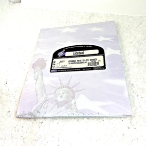 Carta intestata Masterpiece Studios Lady Liberty 50 fogli 8,5 x 11 carta stampante Aci - Foto 1 di 6