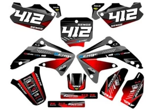 2003-2013 CR 85 SURGE Black Senge Graphics Kit Compatible with Honda - Picture 1 of 10