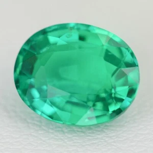 2.4-2.6ct 1pc Colombian Hydrothermal Emerald Lab Grown Loose Stone - Picture 1 of 5