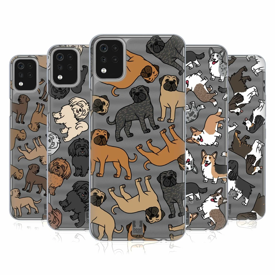 FUNDA DE GEL HEAD CASE DESIGNS PATRONES RAZA PERRO 10 PARA TELÉFONOS LG 1 Foto 1 de 4