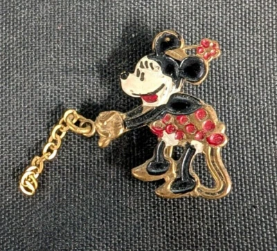 Prendedor vintage de 1930 Walt Disney coleccionable Minnie Mouse ¡INCREÍBLE ESTADO! Foto 1 de 2