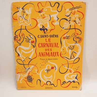 C Saint-Saens Le Carnaval des Animaux Songbook Sheet Music Score Durand - Image 1 of 4