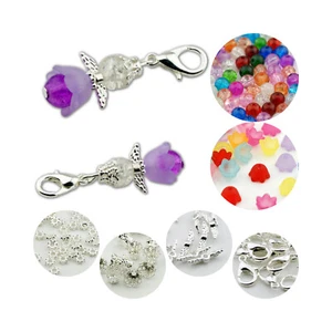 50x Bastelset Schutzengel Charms Engel Perlen Glücksbringer Acryl Perlenengel - Bild 1 von 3